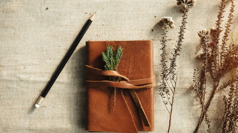 beautiful leather bound journal