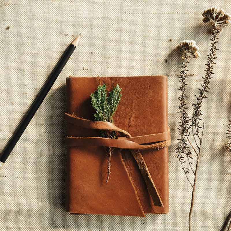 beautiful leather bound journal